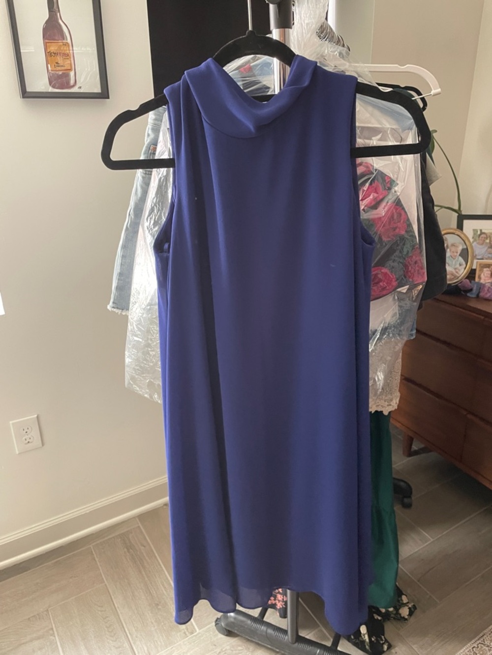 Eliza J Royal Blue Sleeveless A-Line Dress